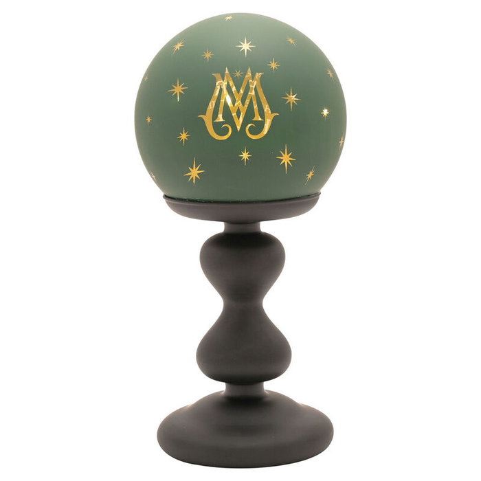 WIDDOP & CO Lampe décorative Ministère de la Magie Harry Potter en verre avec finition verte mat et élégance mystique