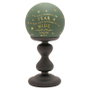WIDDOP & CO Lampe décorative Ministère de la Magie Harry Potter en verre avec finition verte mat et élégance mystique