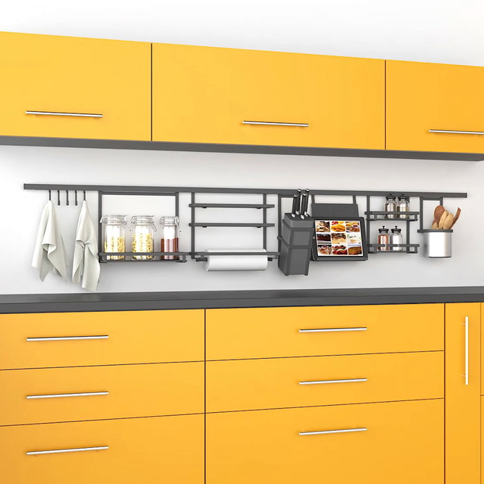 Emuca Porte-rouleau de cuisine Titane, Acier, Gris anthracite