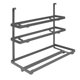 Emuca Porte-rouleau de cuisine Titane, Acier, Gris anthracite