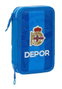 Safta Plumier double poche Real Deportivo De La Coruña 28 pièces - 12,5 x 19,5 x 4 cm - Espagnol