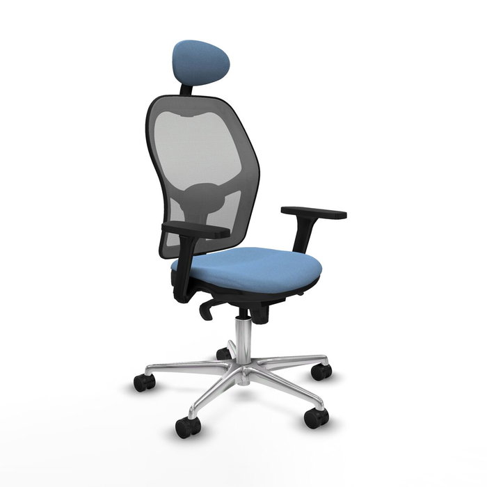 Piqueras y Crespo Chaise de Bureau 3D086N1 Bleu ciel avec Appui-tête Piqueras y Crespo Chaise de Bureau 3D086N1 Bleu ciel avec Appui-tête