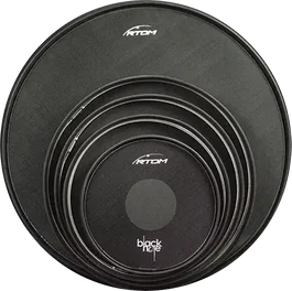 RTOM Set de pads de pratique Black Hole 10"/12"/14"/16"/22"