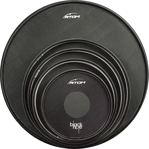 RTOM Set de pads de pratique Black Hole 10"/12"/14"/16"/22"
