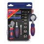 Workpro 38 Pièces Coffret Douilles avec Cliquet, Poignée et Clé Adjustable Métrique