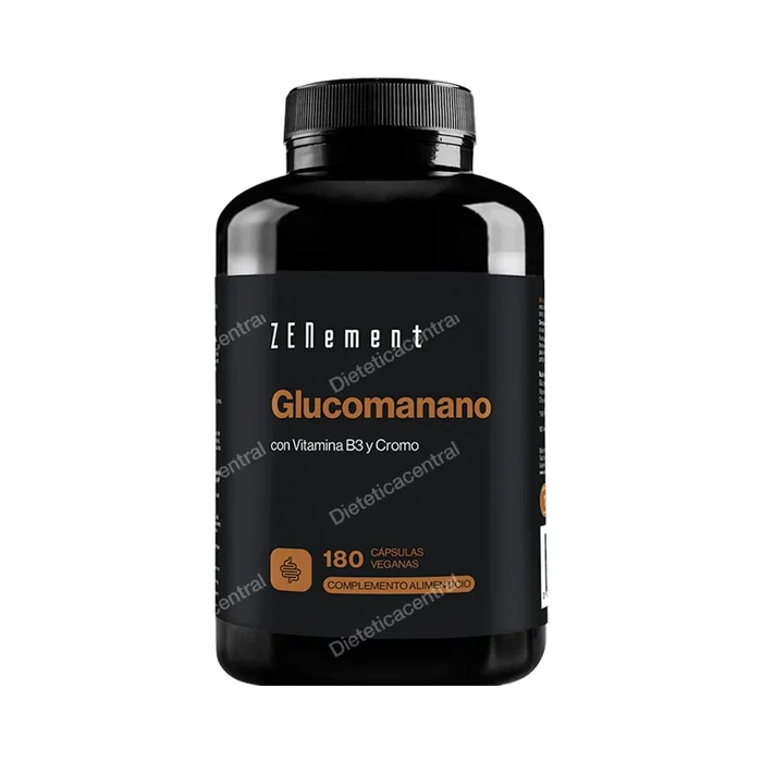 Zenement Complément Alimentaire Glucomannane avec Vitamine B3 et Chrome 180 Gélules - Aide au Contrôle du Poids et Satiété - Fibre de Konjac Zenement Complément Alimentaire Glucomannane avec Vitamine B3 et Chrome 180 Gélules - Aide au Contrôle du Poids et Satiété - Fibre de Konjac