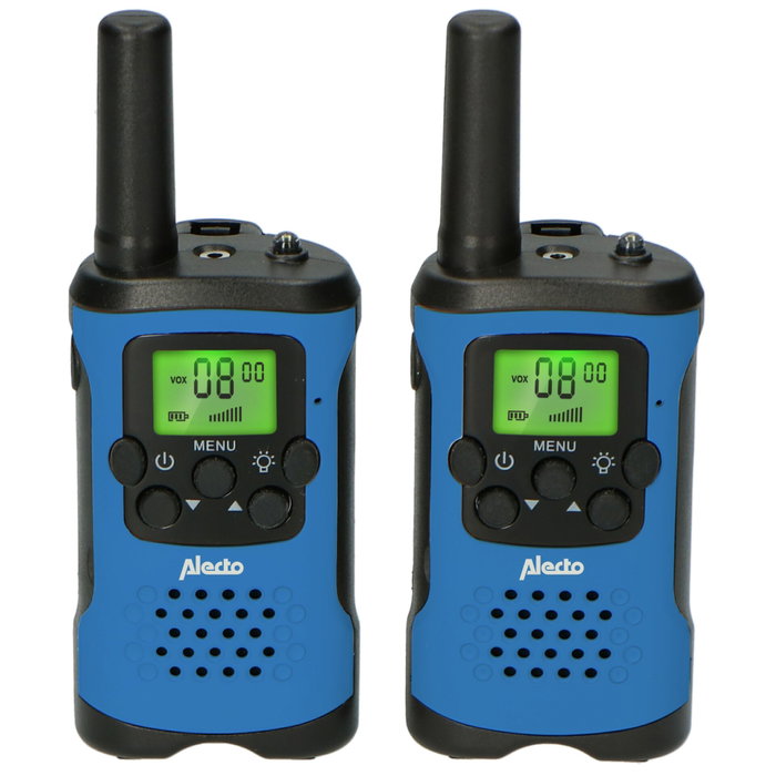 Alecto FR115BW Set de 2 Talkie-walkies pour enfants, bleu/noir Alecto FR115BW Set de 2 Talkie-walkies pour enfants, bleu/noir