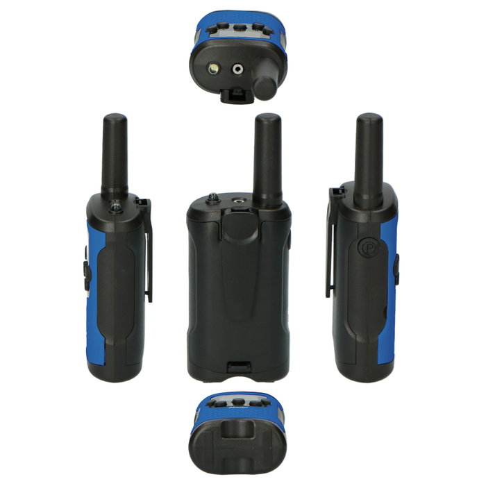 Alecto FR115BW Set de 2 Talkie-walkies pour enfants, bleu/noir Alecto FR115BW Set de 2 Talkie-walkies pour enfants, bleu/noir
