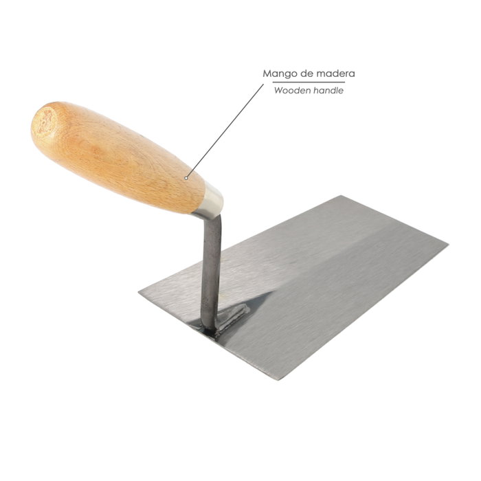WOLFPACK LINEA PROFESIONAL Truelle Maurer manche bois 341-a/180 mm