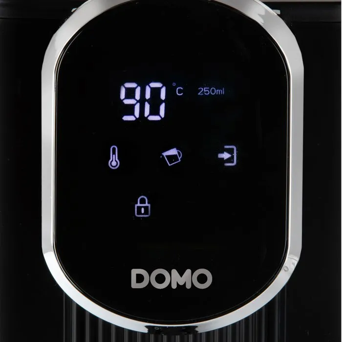 DOMO DO524WK Distributeur d'eau chaude Bouilloire 2600W 2,5L Réglages de température Noir