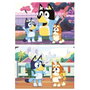 Educa Coffret à Puzzle Mallette Bluey - 2 Puzzles de 40 Pièces Chacun - Dimensions 28x20 cm - Version Espagnole