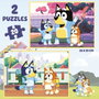 Educa Coffret à Puzzle Mallette Bluey - 2 Puzzles de 40 Pièces Chacun - Dimensions 28x20 cm - Version Espagnole