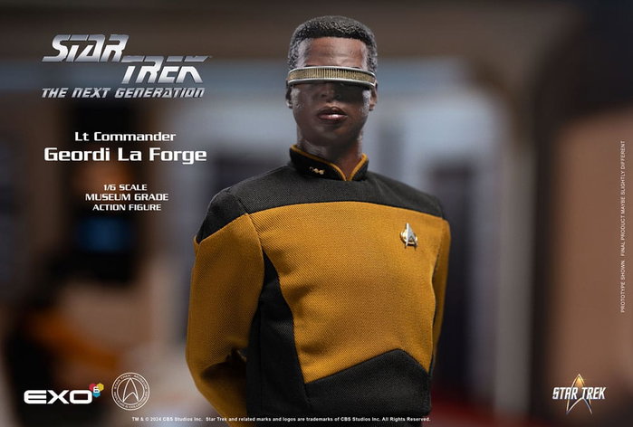 EXO-6 Star Trek: The Next Generation figurine 1/6 Lt. Commander Geordi La Forge (Essentials Version) 28 cm EXO-6 Star Trek: The Next Generation figurine 1/6 Lt. Commander Geordi La Forge (Essentials Version) 28 cm