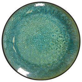 Home Deco Factory Plat plat Elia 27 cm en grès