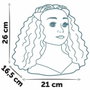 Smoby Tête à coiffer cheveux afro avec 23 accessoires