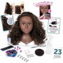 Smoby Tête à coiffer cheveux afro avec 23 accessoires