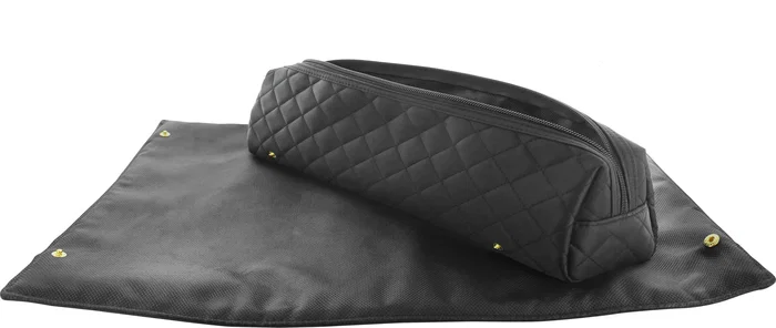 SAINT ALGUE Lisseur Vapeur Titanium Plaques Flottantes Aluminium Gold Démêlisse Demeliss Exclusive Set Tita V2 avec Tapis et Trousse de Transport