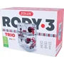 Zolux Rody3 trio - Cage 3 étages pour hamsters, souris, gerbilles - 41 x 27 x 53 cm - 2 roues, 7 tubes, biberon, nid - Coloris grenadine