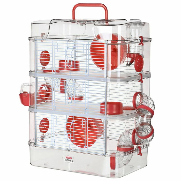Zolux Cage Rody3 trio 3 étages Grenadine