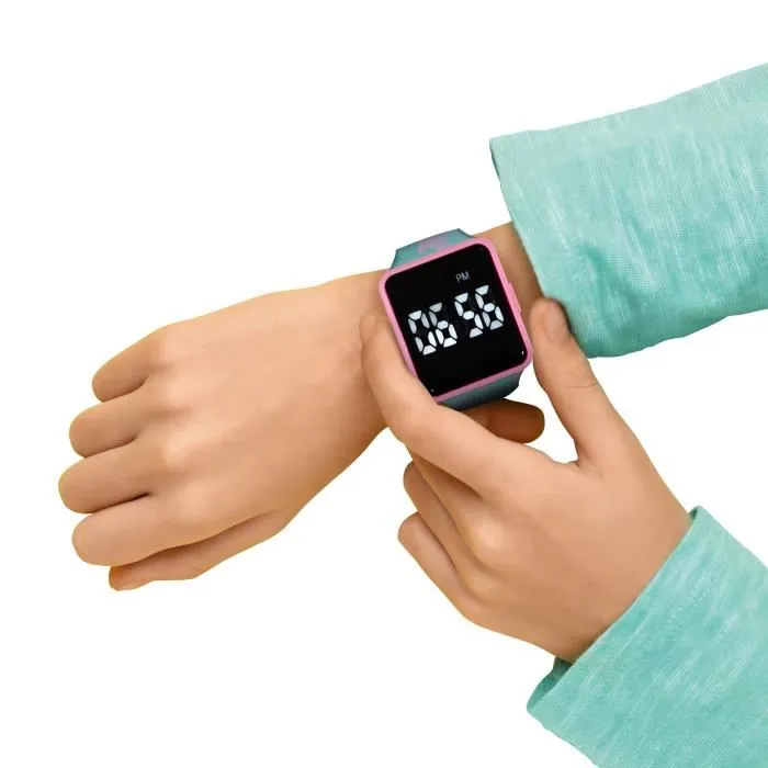 Lexibook Montre LED connectée pour enfants Gabby et la Maison Magique - Bracelet ajustable et design léger