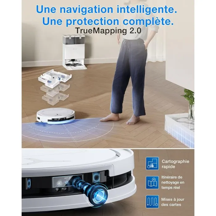 Ecovacs DEEBOT T50 OMNI Gen3 - Aspirateur Robot Laveur Ultra Fin Ecovacs DEEBOT T50 OMNI Gen3 - Aspirateur Robot Laveur Ultra Fin