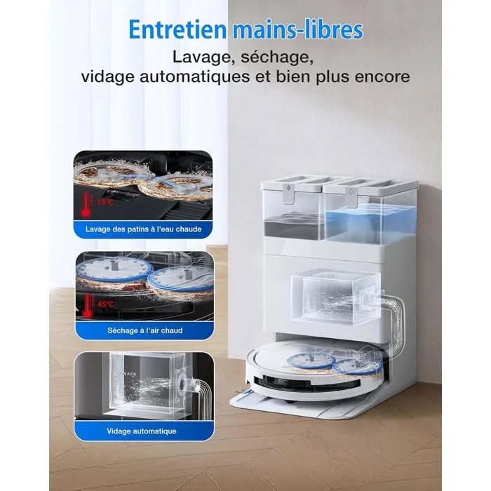 Ecovacs DEEBOT T50 OMNI Gen3 - Aspirateur Robot Laveur Ultra Fin Ecovacs DEEBOT T50 OMNI Gen3 - Aspirateur Robot Laveur Ultra Fin