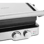 Sencor SBG 4010SS - Grill électrique de 2000 W avec plaques antiadhésives amovibles, thermostat réglable, minuterie et design CoolTouch