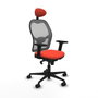 Piqueras y Crespo Chaise de Bureau avec Appui-tête Jorquera 2D036N1 Orange Foncé