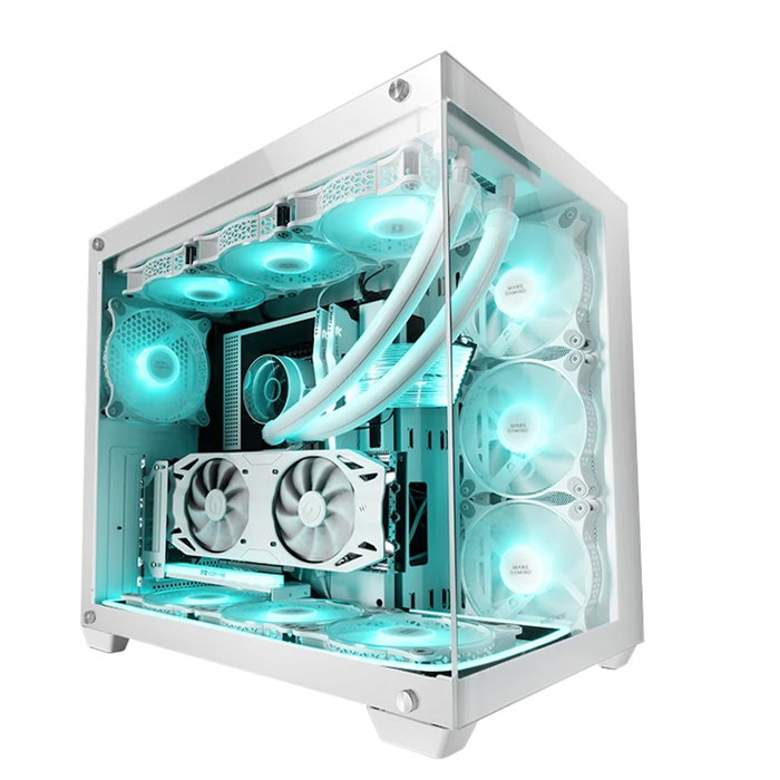 Mars Gaming Boîtier PC MCV4 XXL Premium Blanc, E-ATX, Cristal Trempé, USB 3.0 Mars Gaming Boîtier PC MCV4 XXL Premium Blanc, E-ATX, Cristal Trempé, USB 3.0