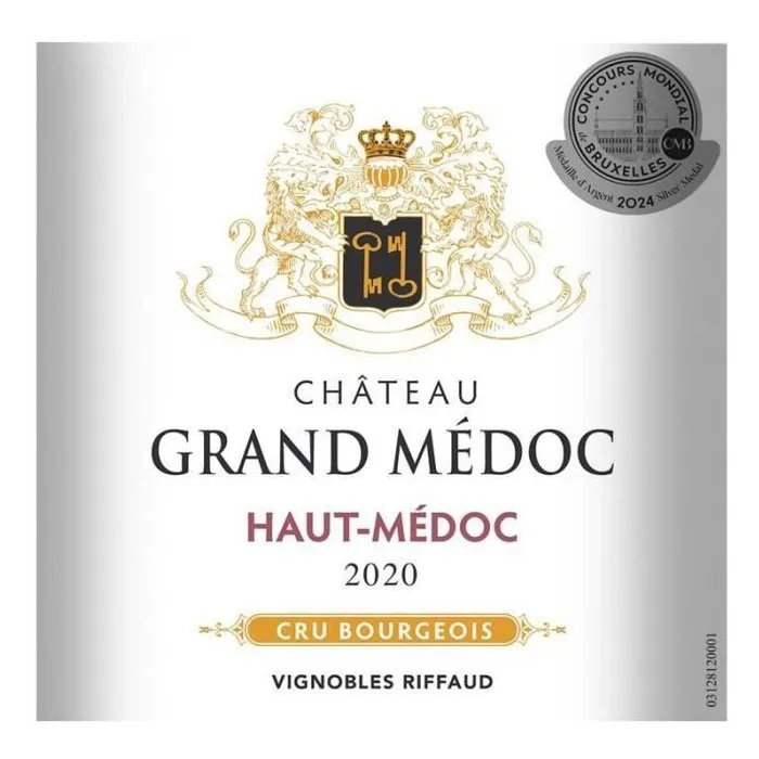 Château Grand Médoc 2020 Haut-Médoc Cru Bourgeois Vin Rouge Bordeaux AAAQG23857