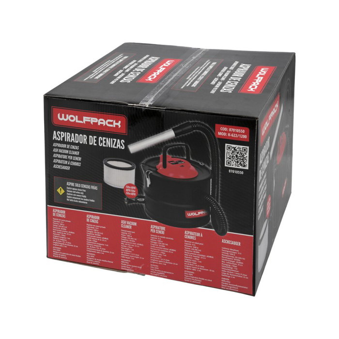 WOLFPACK LINEA PROFESIONAL Aspirateur de cendres 1200 W 15 L