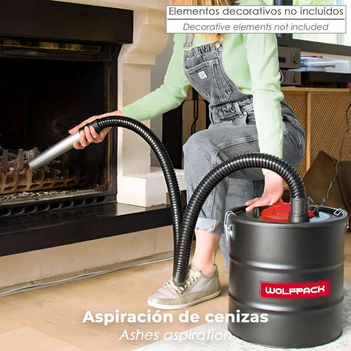 WOLFPACK LINEA PROFESIONAL Aspirateur de cendres 1200 W 15 L