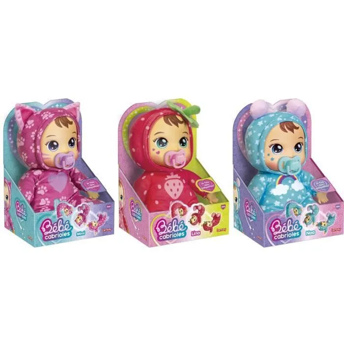 Lansay Bébé Cabrioles - Poupée Interactive Lina la Fraise pour Enfants à partir de 18 Mois - Poupée Douce et Câline Lansay Bébé Cabrioles - Poupée Interactive Lina la Fraise pour Enfants à partir de 18 Mois - Poupée Douce et Câline