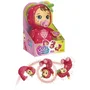 Lansay Bébé Cabrioles - Poupée Interactive Lina la Fraise pour Enfants à partir de 18 Mois - Poupée Douce et Câline