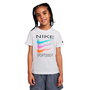 T shirt à manches courtes Enfant Nike Sportswear Swoosh Blanc L