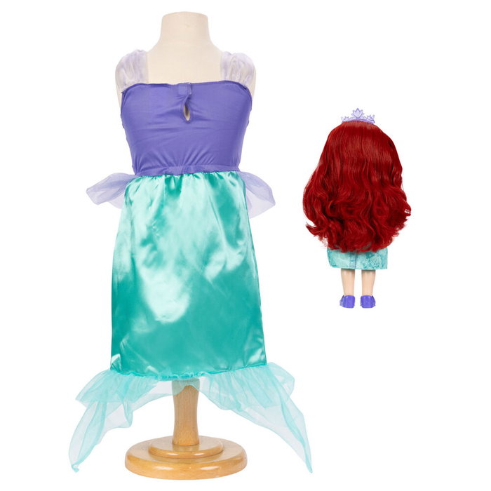 JAKKS PACIFIC Poupée Ariel avec Costume La Petite Sirène Disney 38 cm - Costume Taille 4-7 Ans