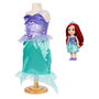 JAKKS PACIFIC Poupée Ariel avec Costume La Petite Sirène Disney 38 cm - Costume Taille 4-7 Ans
