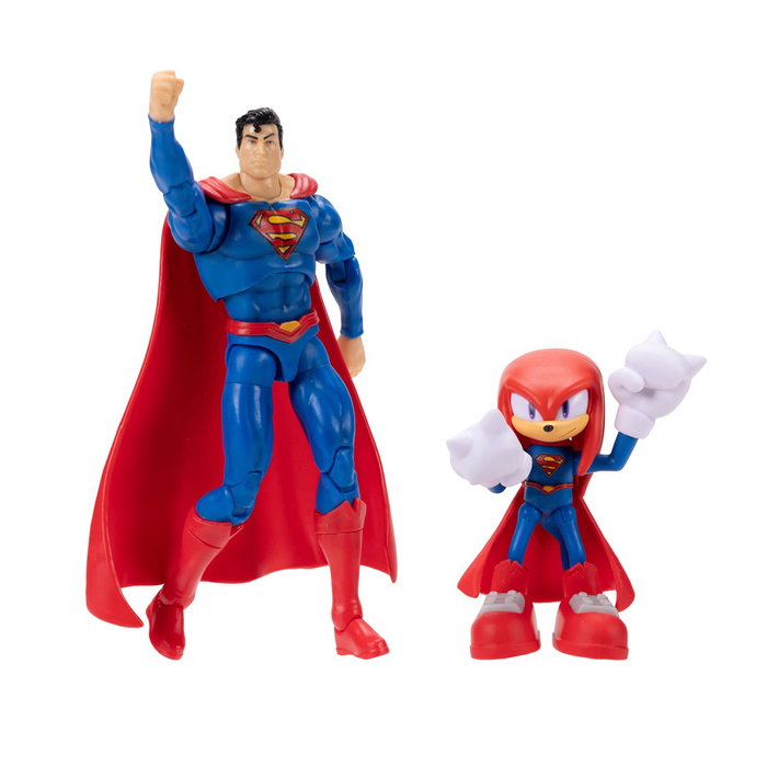 JAKKS PACIFIC Pack Figurines Knuckles et Superman SONIC x DC, Multilingue, +3 Ans JAKKS PACIFIC Pack Figurines Knuckles et Superman SONIC x DC, Multilingue, +3 Ans