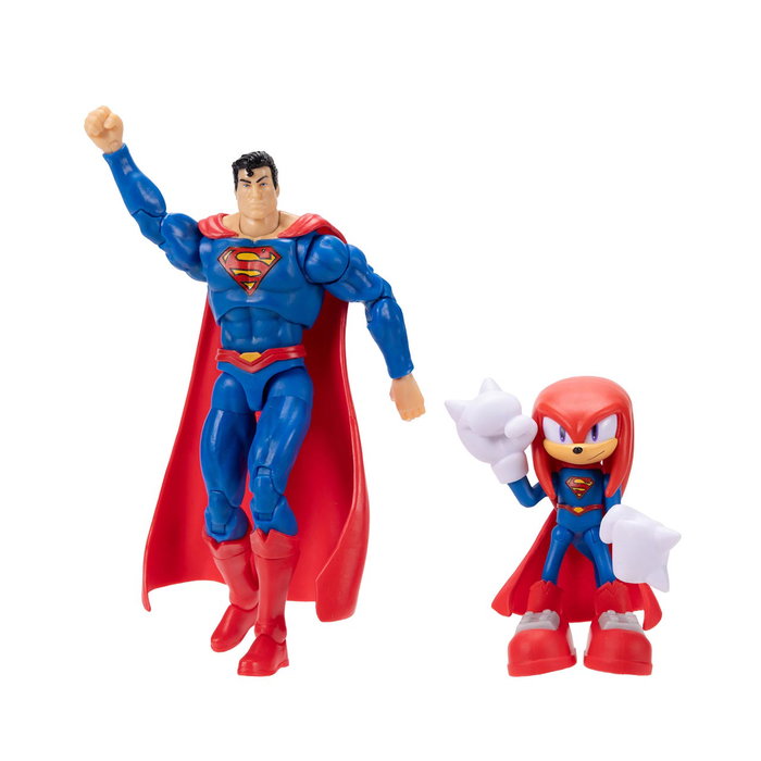JAKKS PACIFIC Pack Figurines Knuckles et Superman SONIC x DC, Multilingue, +3 Ans JAKKS PACIFIC Pack Figurines Knuckles et Superman SONIC x DC, Multilingue, +3 Ans