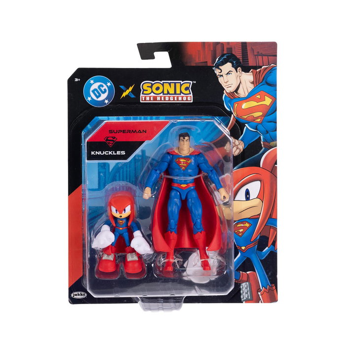 JAKKS PACIFIC Pack Figurines Knuckles et Superman SONIC x DC, Multilingue, +3 Ans JAKKS PACIFIC Pack Figurines Knuckles et Superman SONIC x DC, Multilingue, +3 Ans