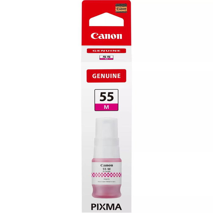 Canon Bouteille d'Encre GI-55 Magenta - 40 ml, Rendement jusqu'à 3000 Pages, Compatible MAXIFY GX1050/GX2050 Canon Bouteille d'Encre GI-55 Magenta - 40 ml, Rendement jusqu'à 3000 Pages, Compatible MAXIFY GX1050/GX2050