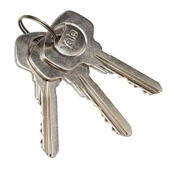 Yale YC500+ Demi-Cylindre de Serrure à 5 Goupilles 30x10 mm Nickelé avec 3 Clés