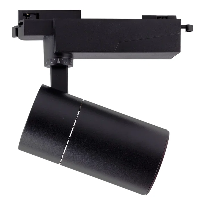 Projecteur de rail LED 30W 2527Lm CRI90 2700K Monofasique Antireflet Blanc Chaud