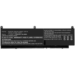 CoreParts Batterie pour Dell 89,49Wh 11,4V 7850mAh Noir