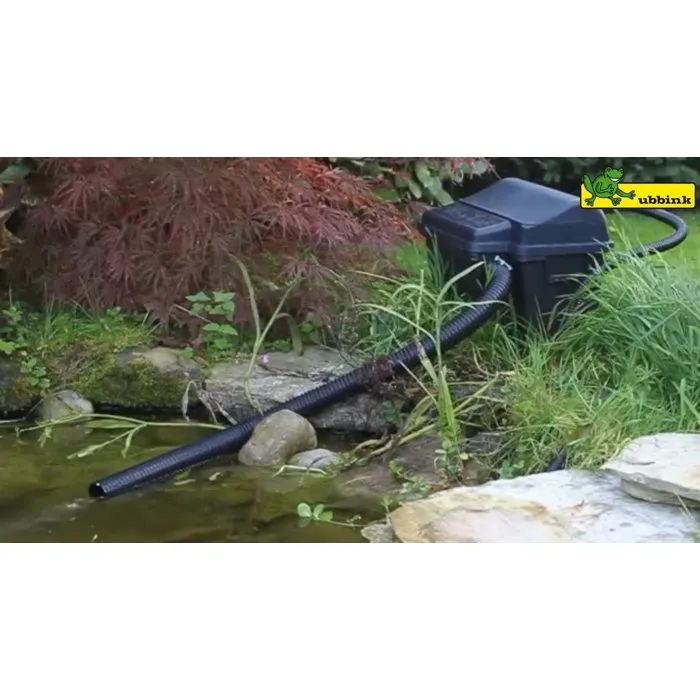 Ubbink Tuyau Spirale Renforcé Noir Ø25 mm (1") Longueur 10 m Résistant aux UV pour Pompe de Bassin et Filtration - Pression 1 bar