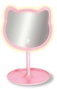 Nice Miroir de maquillage Pink It en forme de chat avec lumière, 29 cm
