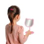 Nice Miroir de maquillage Pink It en forme de chat avec lumière, 29 cm