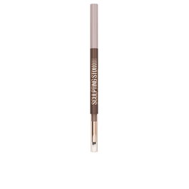 Maybelline Sculpting Stix Eyeliner Crayon 2-en-1 N° 014 Moncha Contour 0.7 g, Texture Crémeuse Mate 24h, Pinceau Inclus, Pour Regard Défini