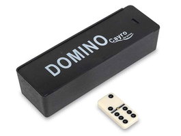 Cayro - Jeu de domino en plastique, 28 pièces, dimensions 18x6x4 cm, multilingue (espagnol, anglais, français, italien, portugais, allemand)