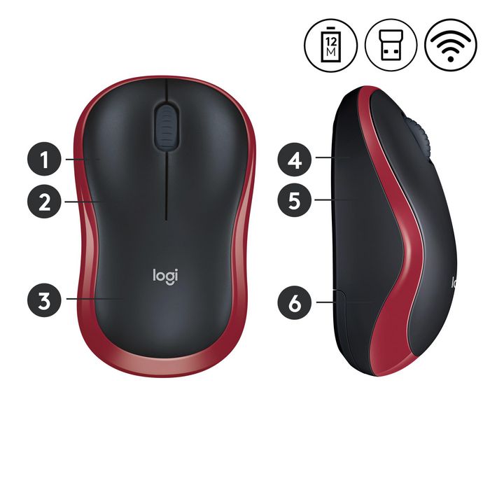 Logitech M185 Souris Sans Fil USB pour Ordinateur Portable et PC - Autonomie 1 An, Nano Récepteur, Compatible Windows/Mac/ChromeOS, Ambidextre Logitech M185 Souris Sans Fil USB pour Ordinateur Portable et PC - Autonomie 1 An, Nano Récepteur, Compatible Windows/Mac/ChromeOS, Ambidextre